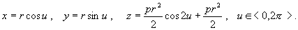 the parametric representation